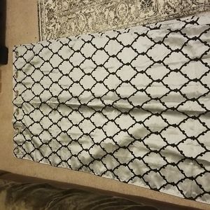 83 inch Moroccan Curtain Panels Silver and Black